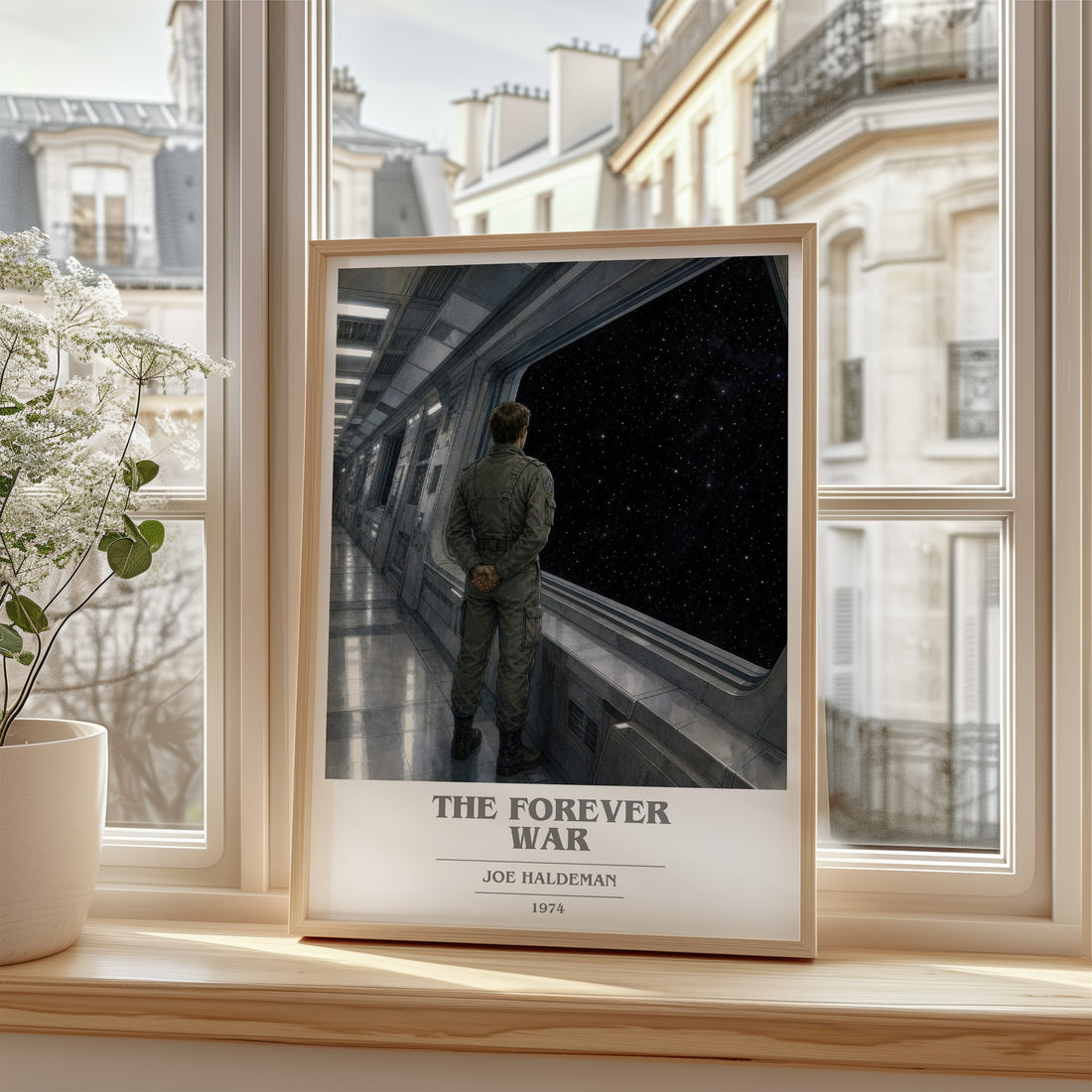 The Forever War book cover poster colour and style options – Joe Haldeman book art