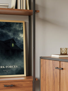 Dark Forces book watercolour illustration paper finish options – matte satin gloss