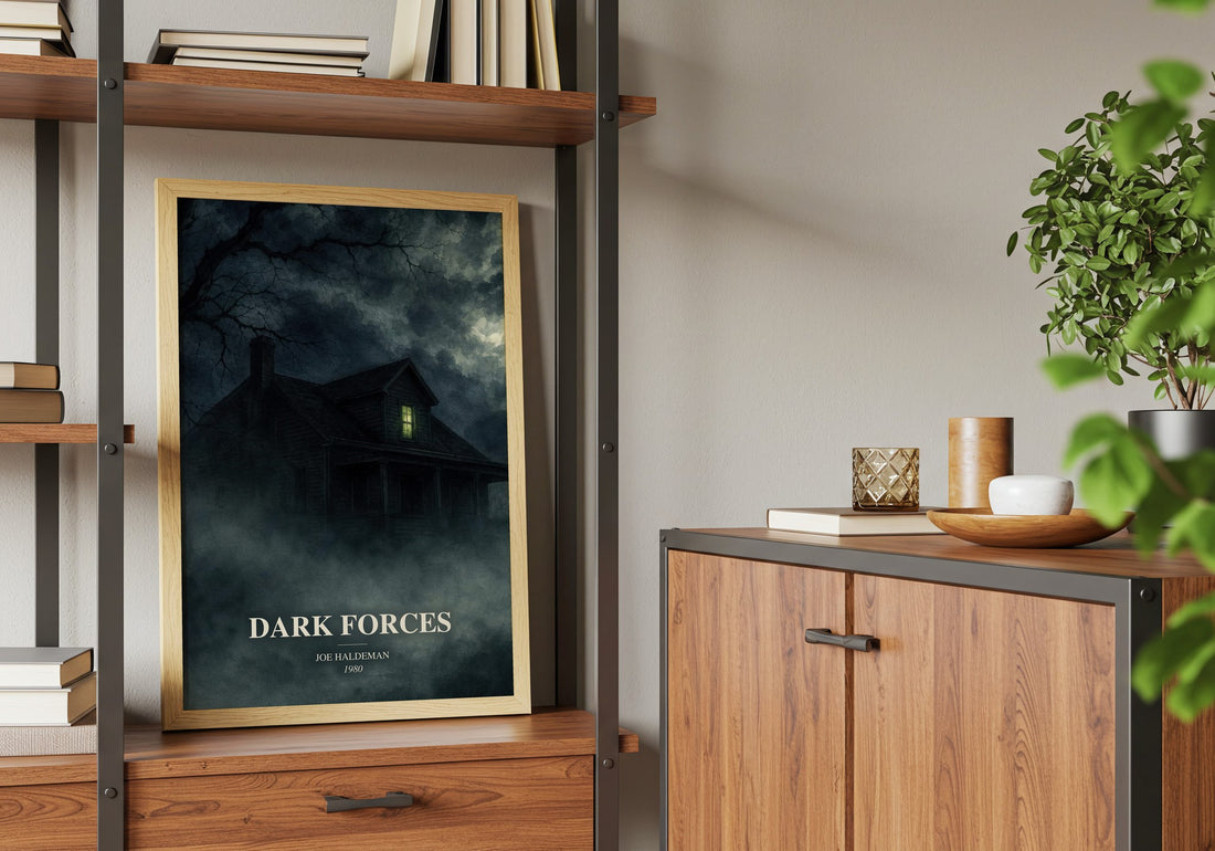 Dark Forces book watercolour illustration paper finish options – matte satin gloss