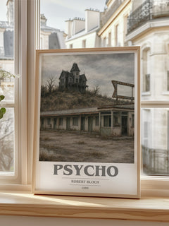 Psycho book cover poster colour and style options – Robert Bloch book art
