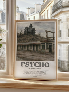 Psycho bookish poster colour and style options – Robert Bloch book art