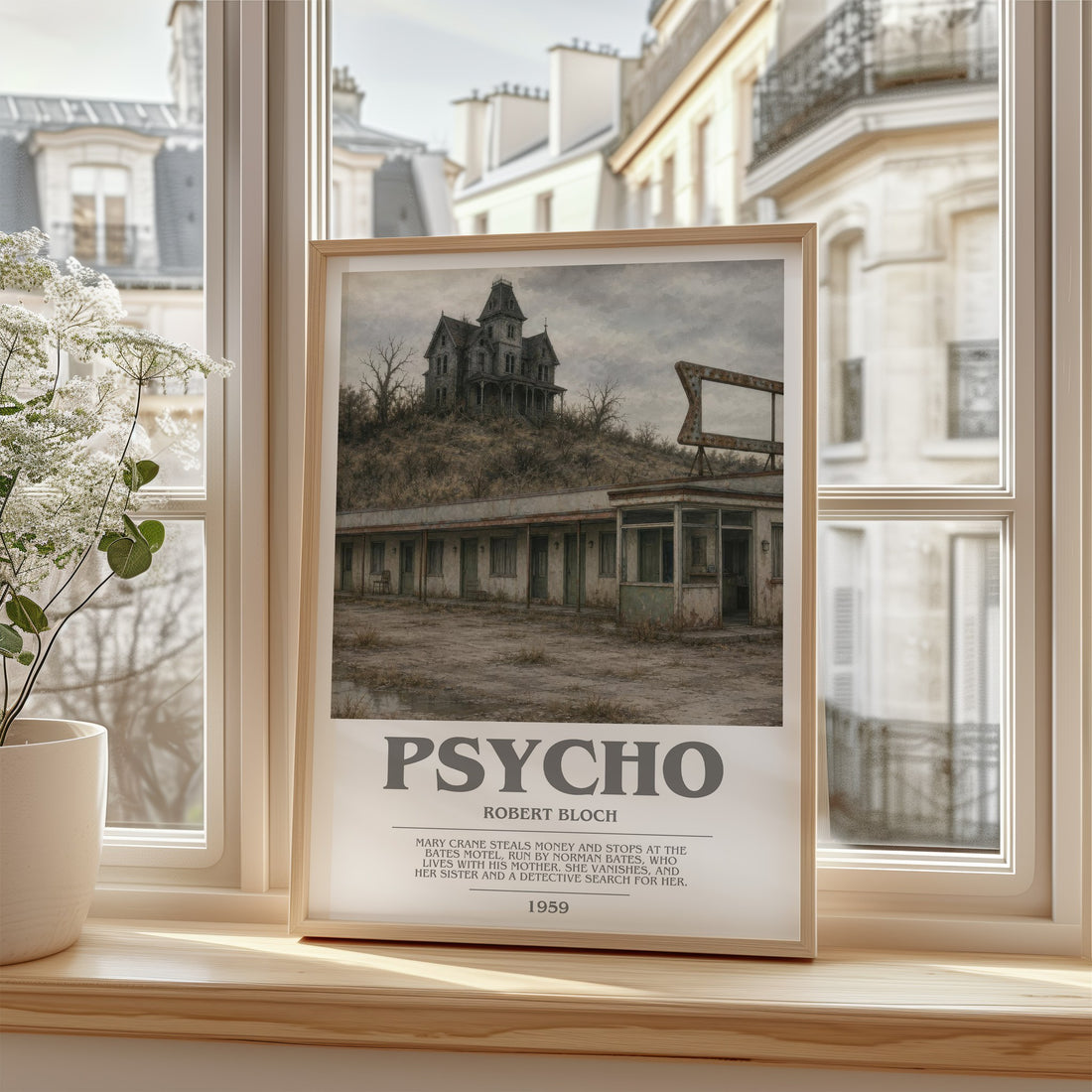 Psycho bookish poster colour and style options – Robert Bloch book art