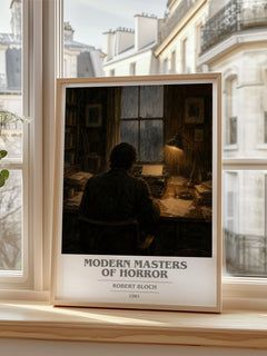Modern Masters of Horror book cover poster colour and style options – Robert Bloch book art