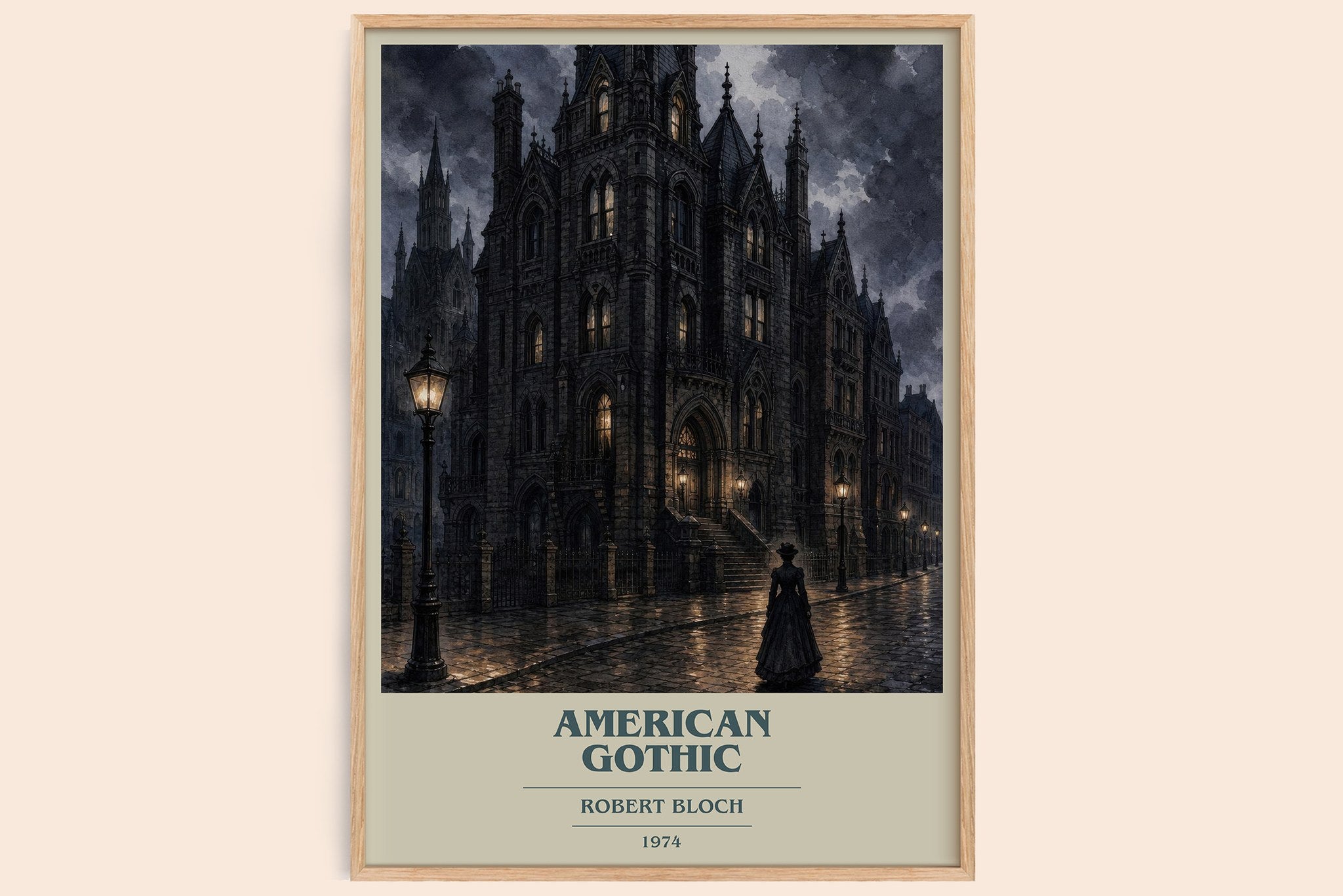 American Gothic Book Cover Poster by Robert Bloch