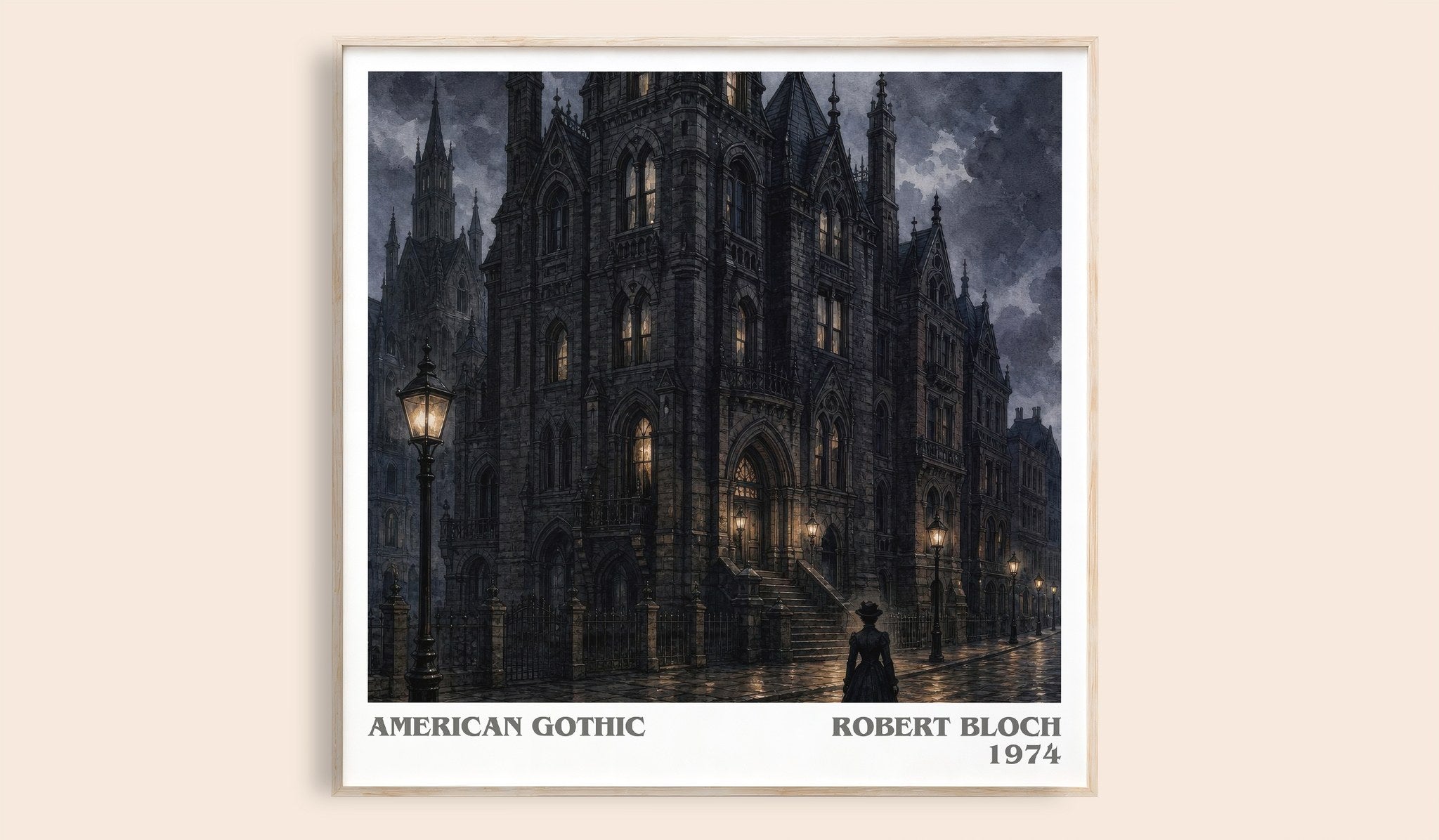 American Gothic Literary Art Print by Robert Bloch