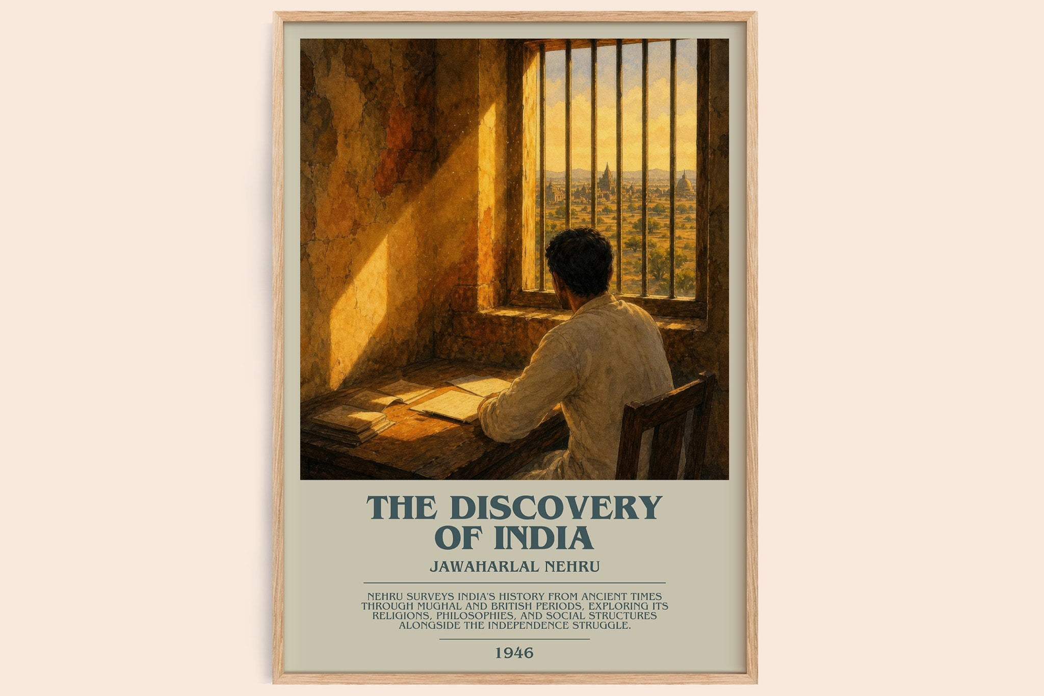 The discovery of India Bookish Wall Art by Jawaharlal Nehru