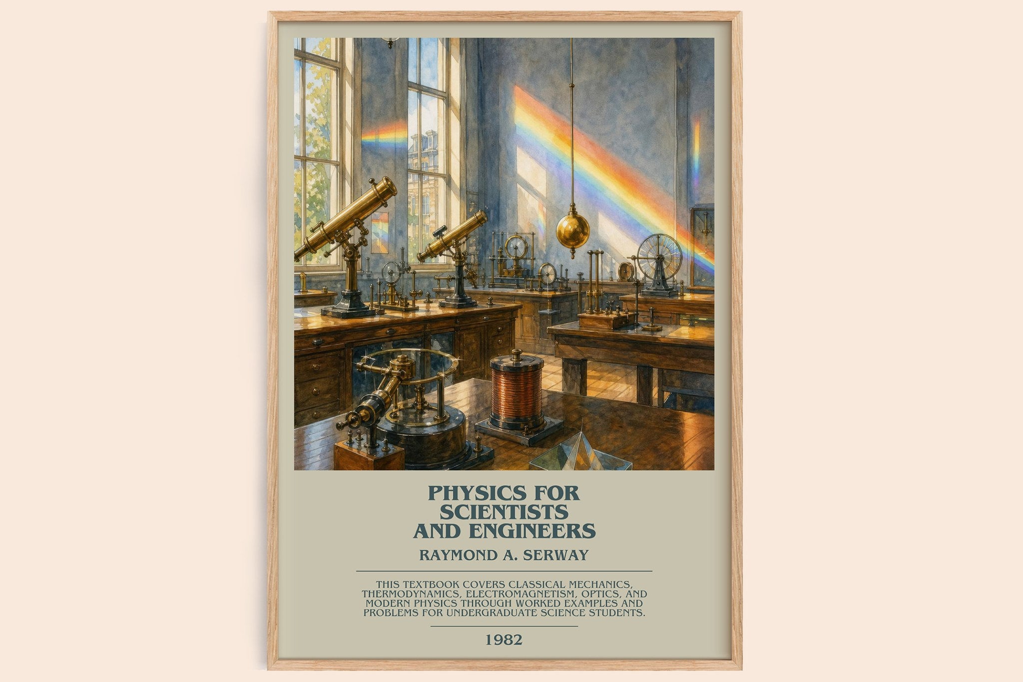 Physics for scientists and engineers Bookish Wall Art by R. Serway