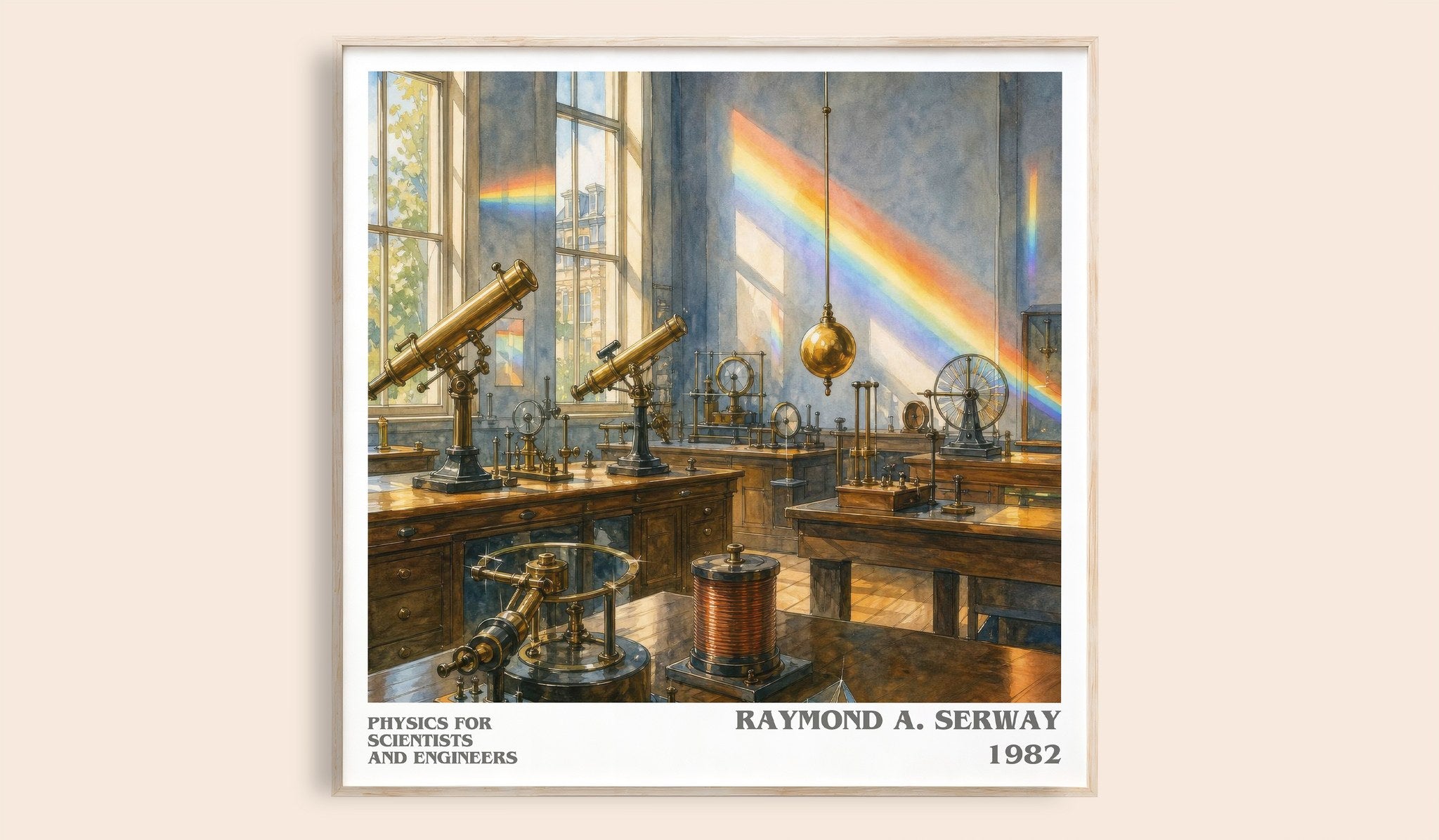 Physics for scientists and engineers Literary Art Print by R. Serway
