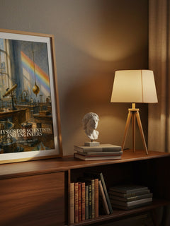 Physics for scientists and engineers watercolour print on bookshelf – Raymond A. Serway fan gift