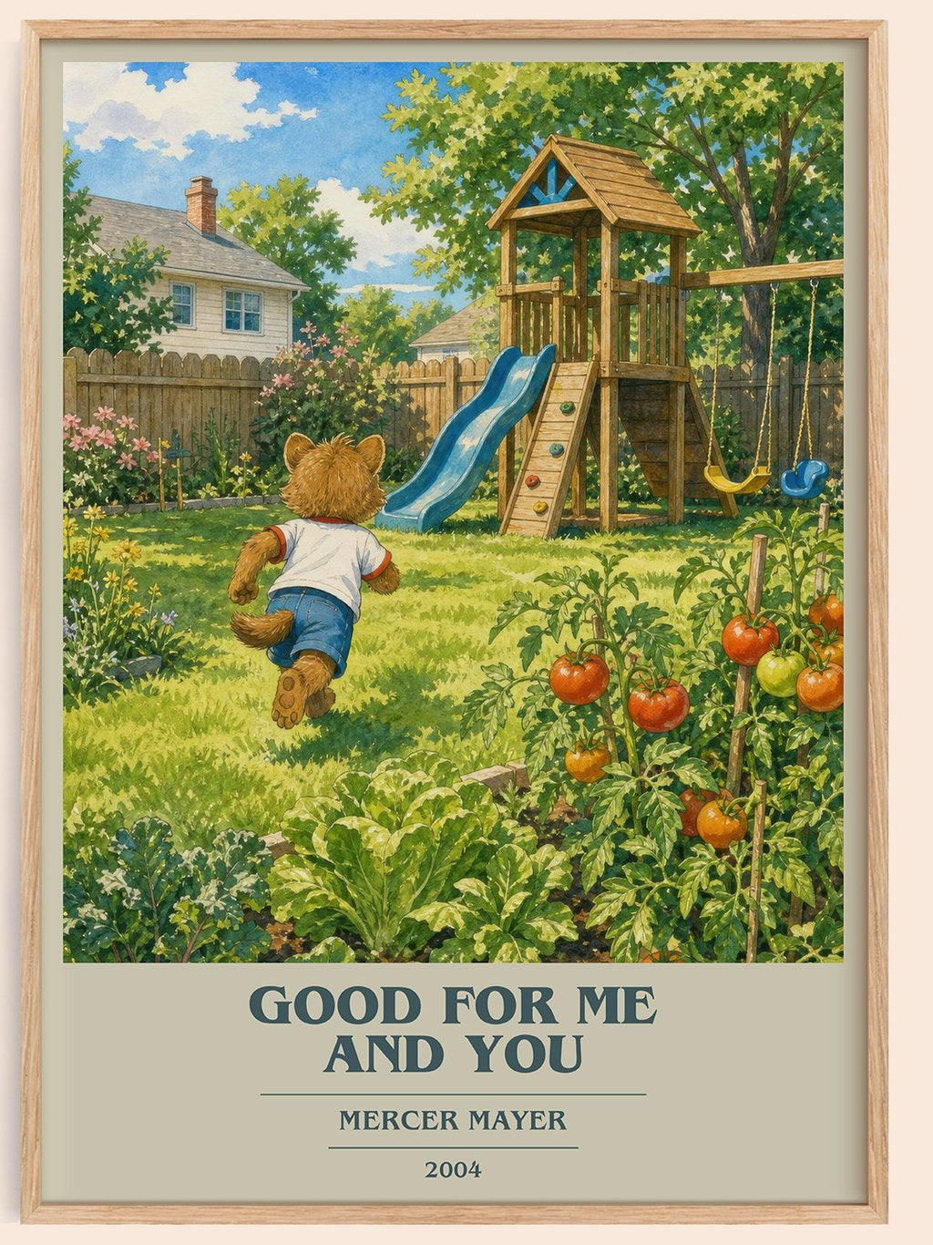 Good for Me and You book cover book poster by Mercer Mayer – framed literary art print
