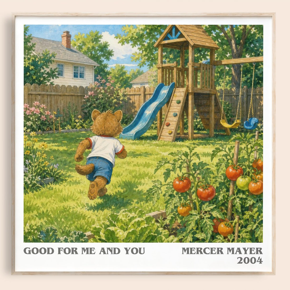 Good for Me and You literary book poster by Mercer Mayer – framed literary art print
