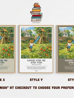 Good for Me and You Bookish Wall Art by Mercer Mayer – Style X, Y and Z side by side – choose your finish