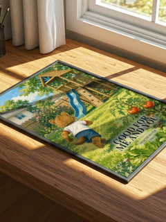 Good for Me and You watercolour book poster framed on wall – childrens wall art