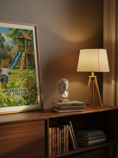 Good for Me and You watercolour print on bookshelf – Mercer Mayer fan gift