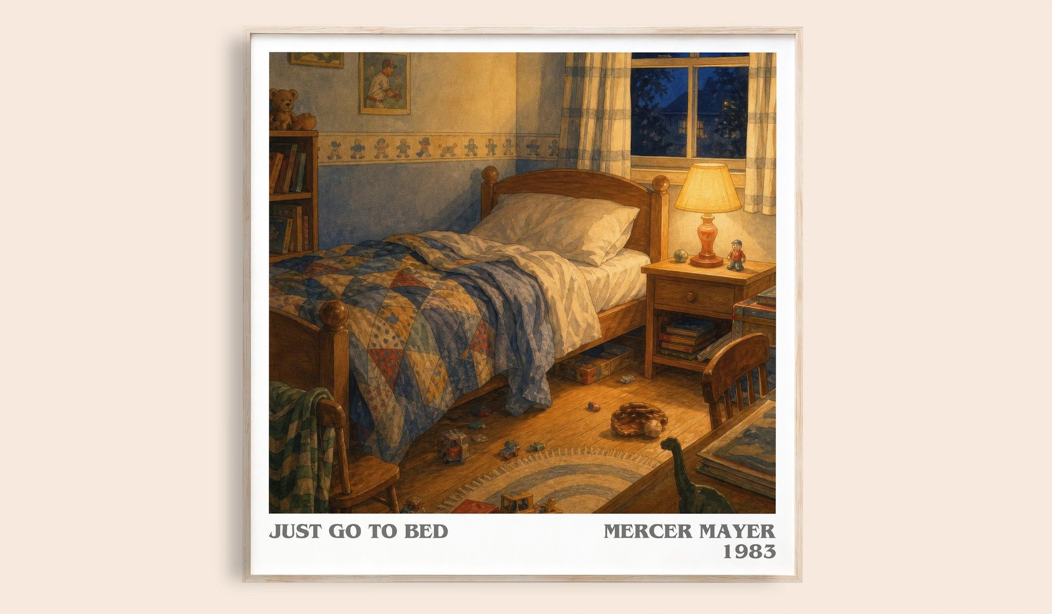 Just Go to Bed Literary Art Print by Mercer Mayer