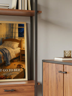 Just Go to Bed book watercolour illustration paper finish options – matte satin gloss
