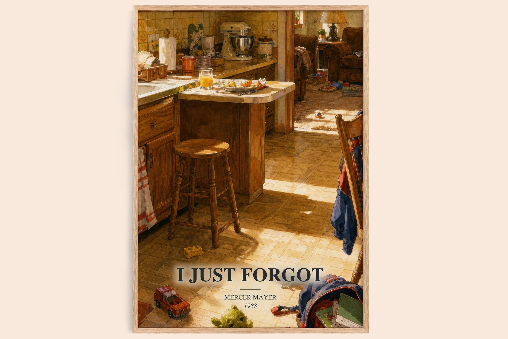 I Just Forgot Book Watercolour Illustration by Mercer Mayer