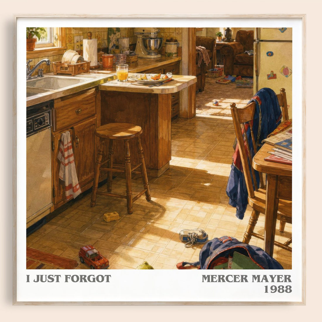 I Just Forgot literary book poster by Mercer Mayer – framed literary art print