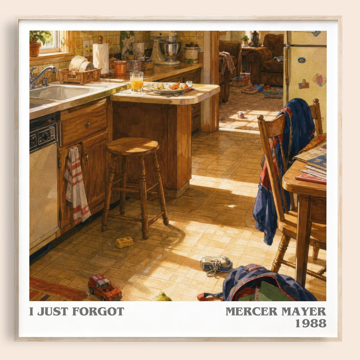 I Just Forgot literary book poster by Mercer Mayer – framed literary art print