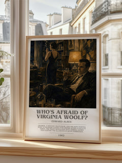 Who's Afraid of Virginia Woolf? bookish poster colour and style options – Edward Albee book art