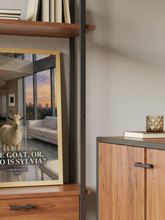 The goat, or, Who is Sylvia? book watercolour illustration paper finish options – matte satin gloss