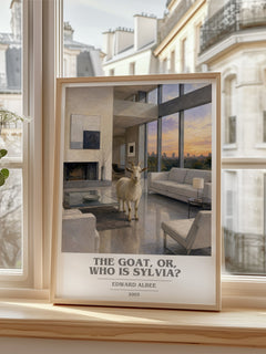 The goat, or, Who is Sylvia? book cover poster colour and style options – Edward Albee book art