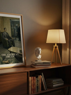 The American dream watercolour print on bookshelf – Edward Albee fan gift