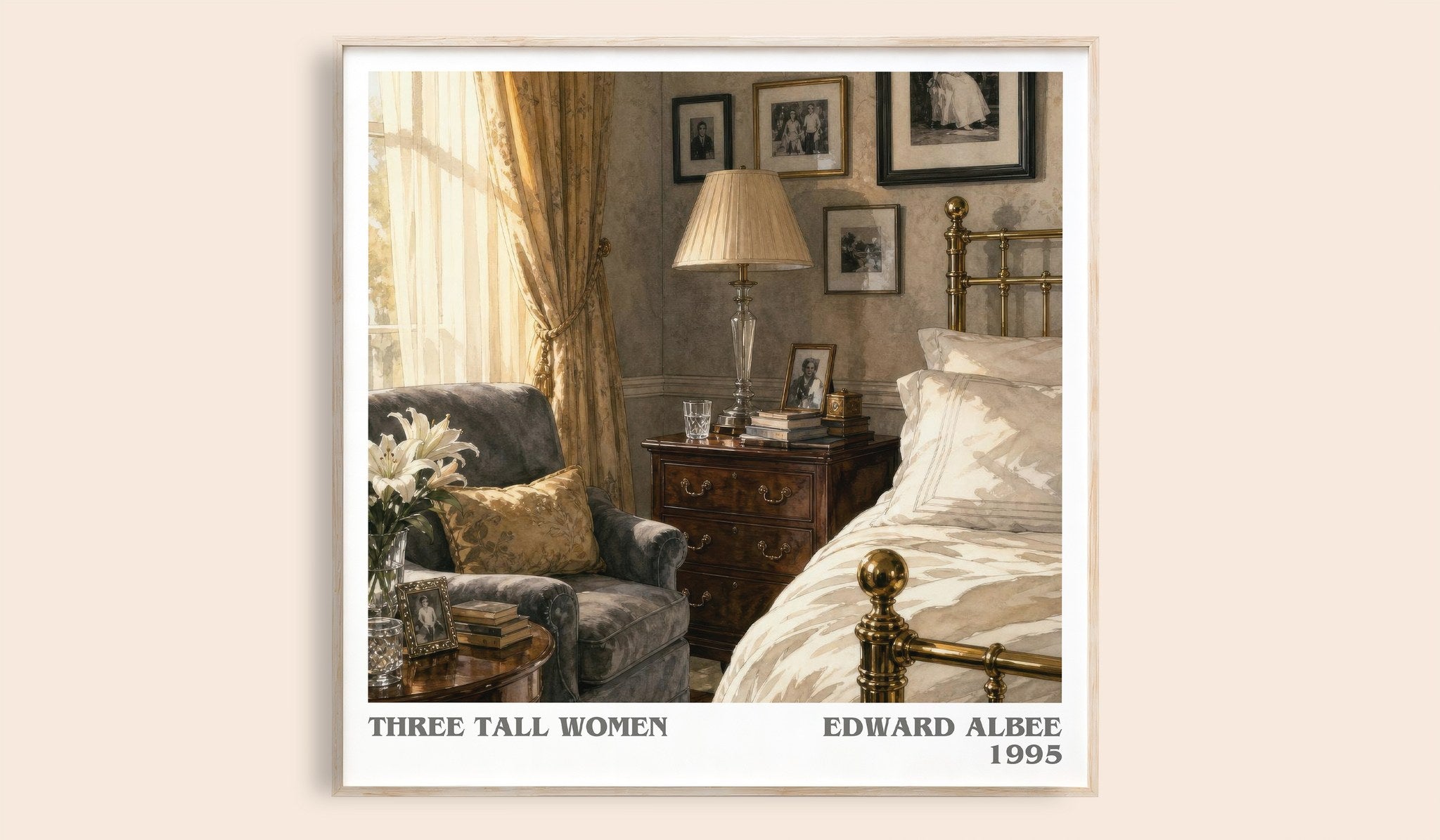 Three tall women Literary Art Print by Edward Albee