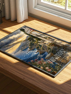 The Honey is Bitter watercolour book poster framed on wall – romance wall art