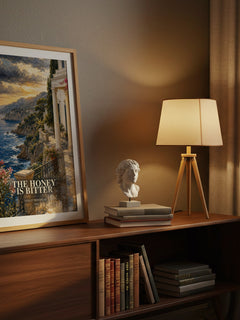 The Honey is Bitter watercolour print on bookshelf – Violet Winspear fan gift