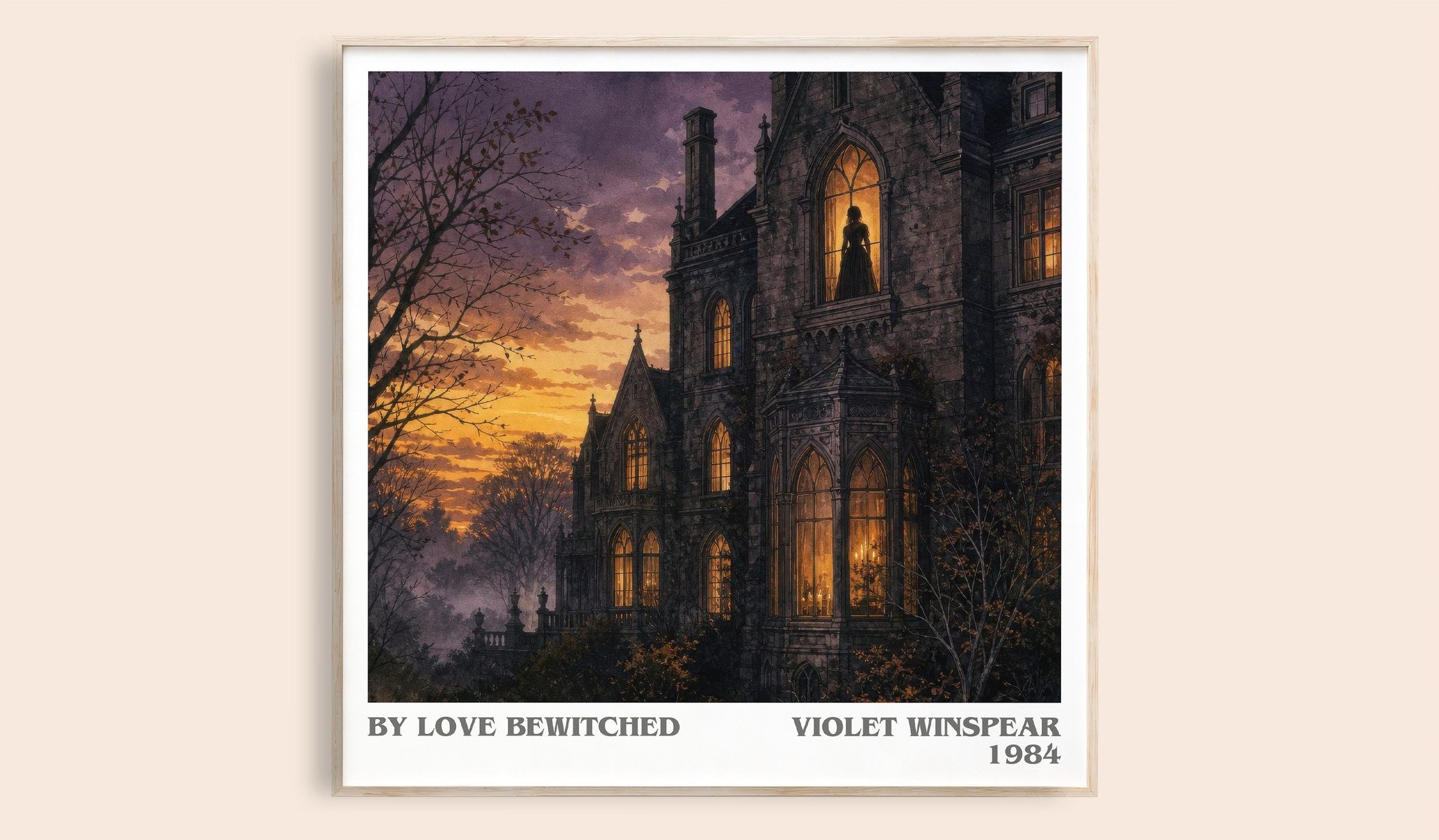 By Love Bewitched Literary Art Print by Violet Winspear