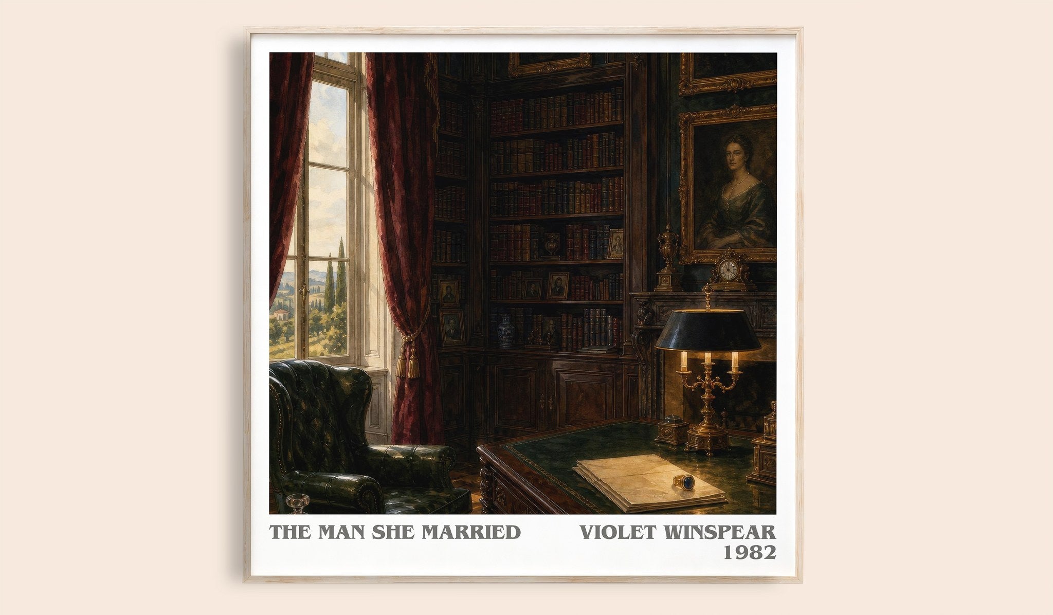 The Man She Married Literary Art Print by Violet Winspear