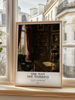 The Man She Married book cover poster colour and style options – Violet Winspear book art