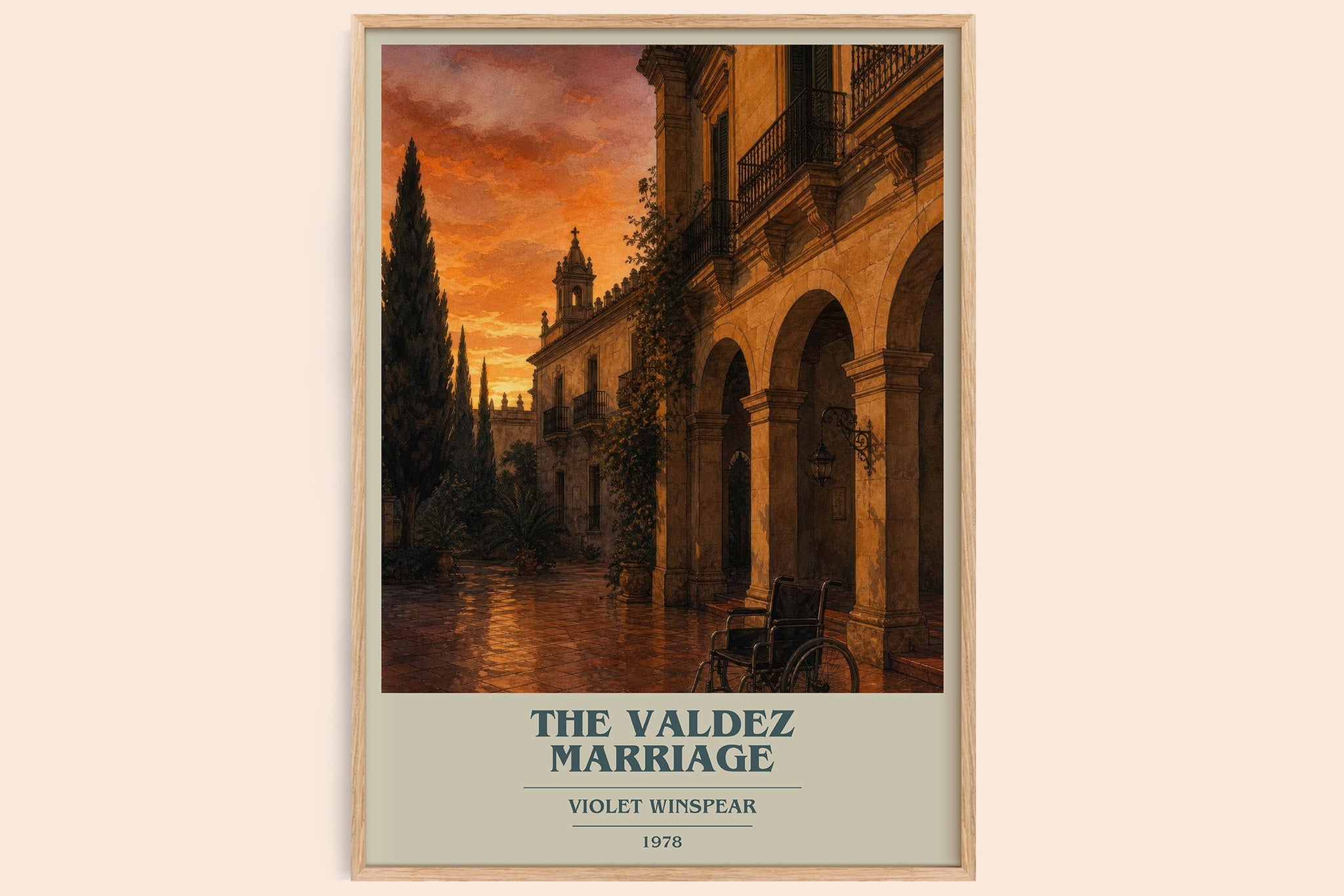 The Valdez Marriage Book Cover Poster by Violet Winspear