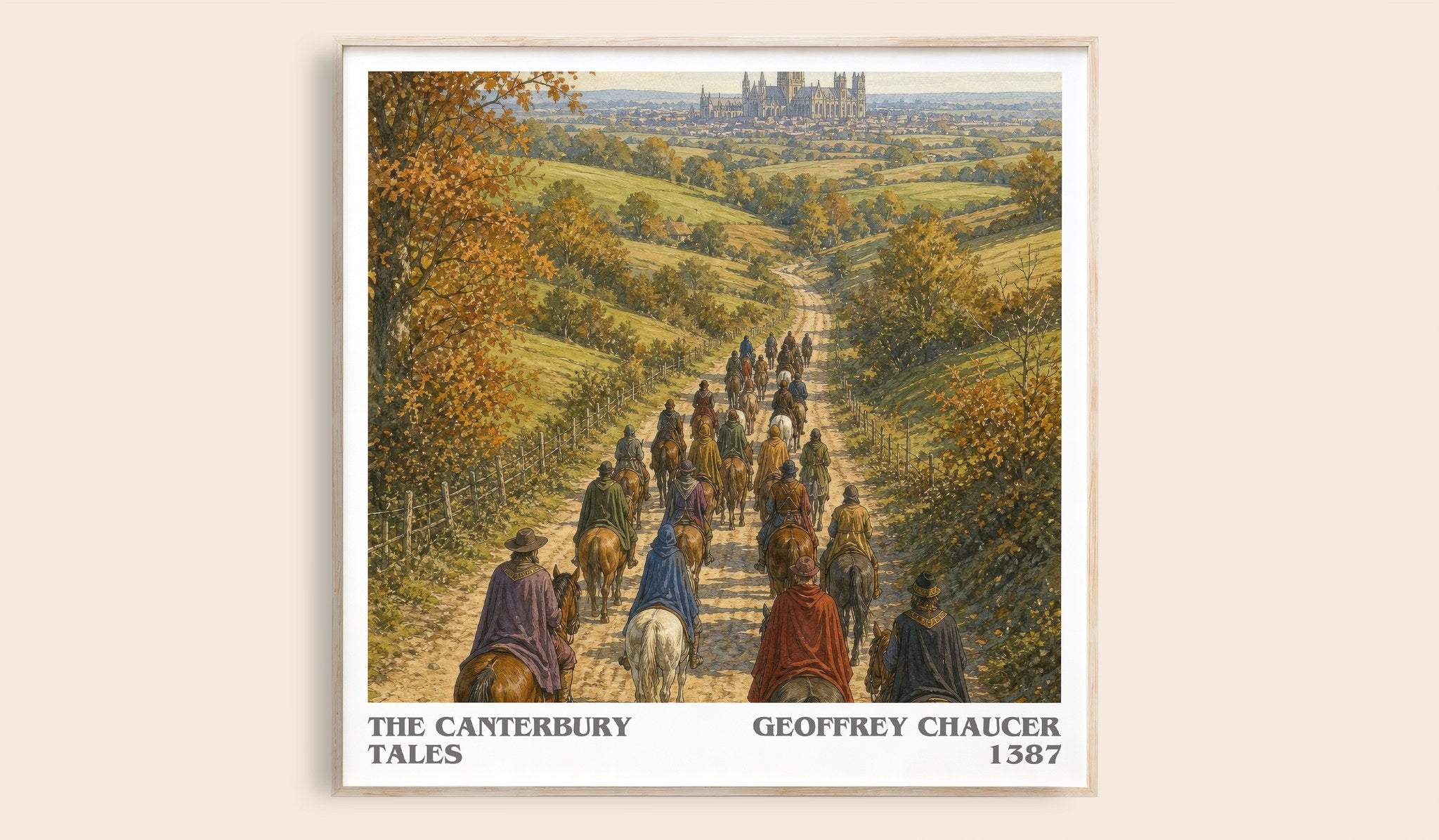 The Canterbury Tales Literary Art Print by Geoffrey Chaucer
