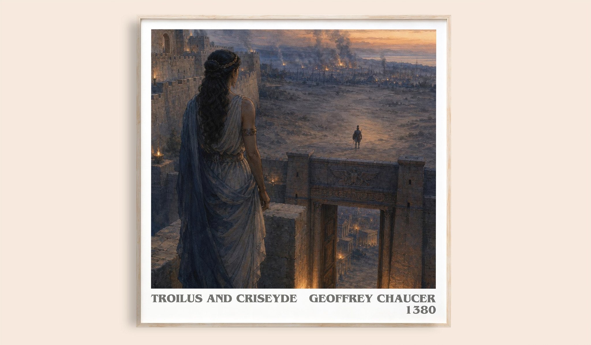 Troilus and Criseyde Literary Art Print by Geoffrey Chaucer