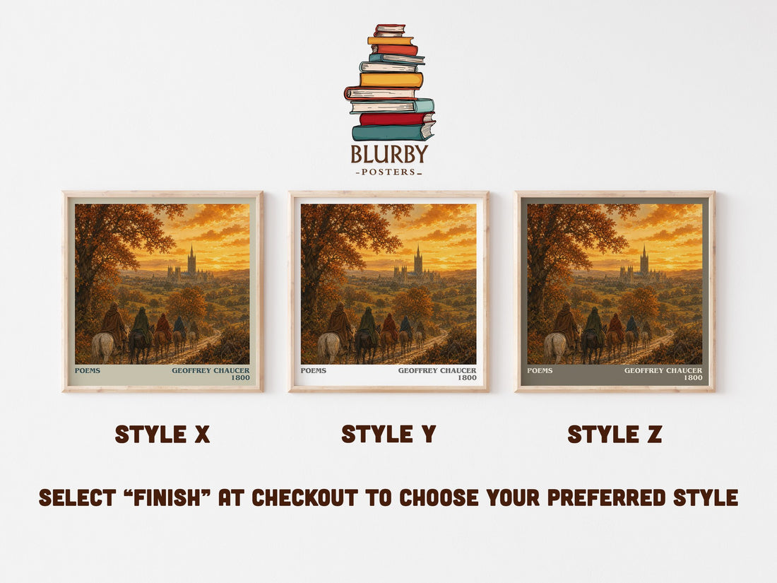 Poems literary print in frame leaning in hallway – poetry wall art (mockup)