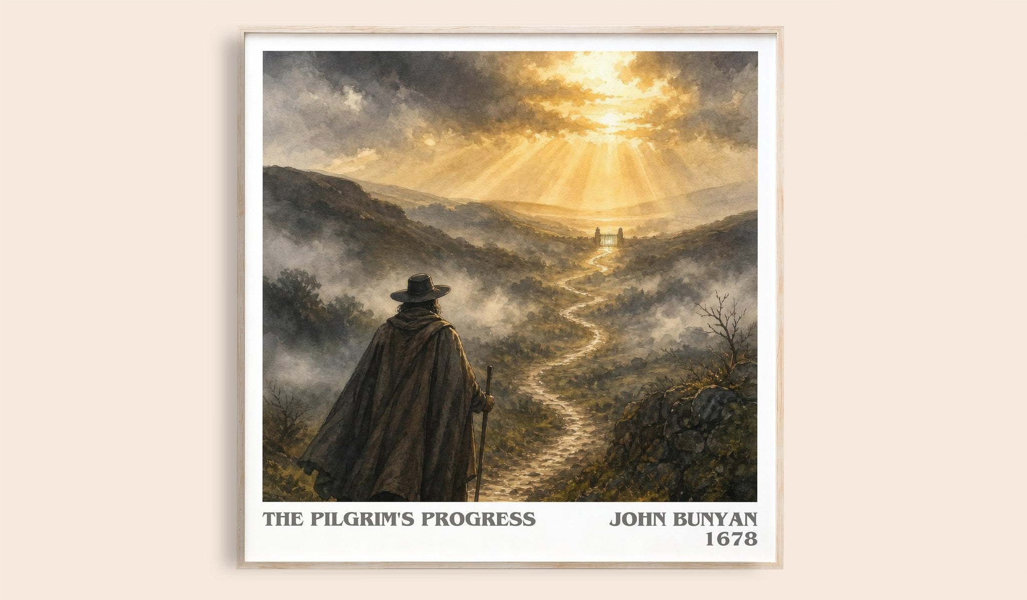 The Pilgrim's Progress Literary Art Print by John Bunyan
