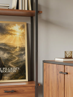 The Pilgrim's Progress book watercolour illustration paper finish options – matte satin gloss