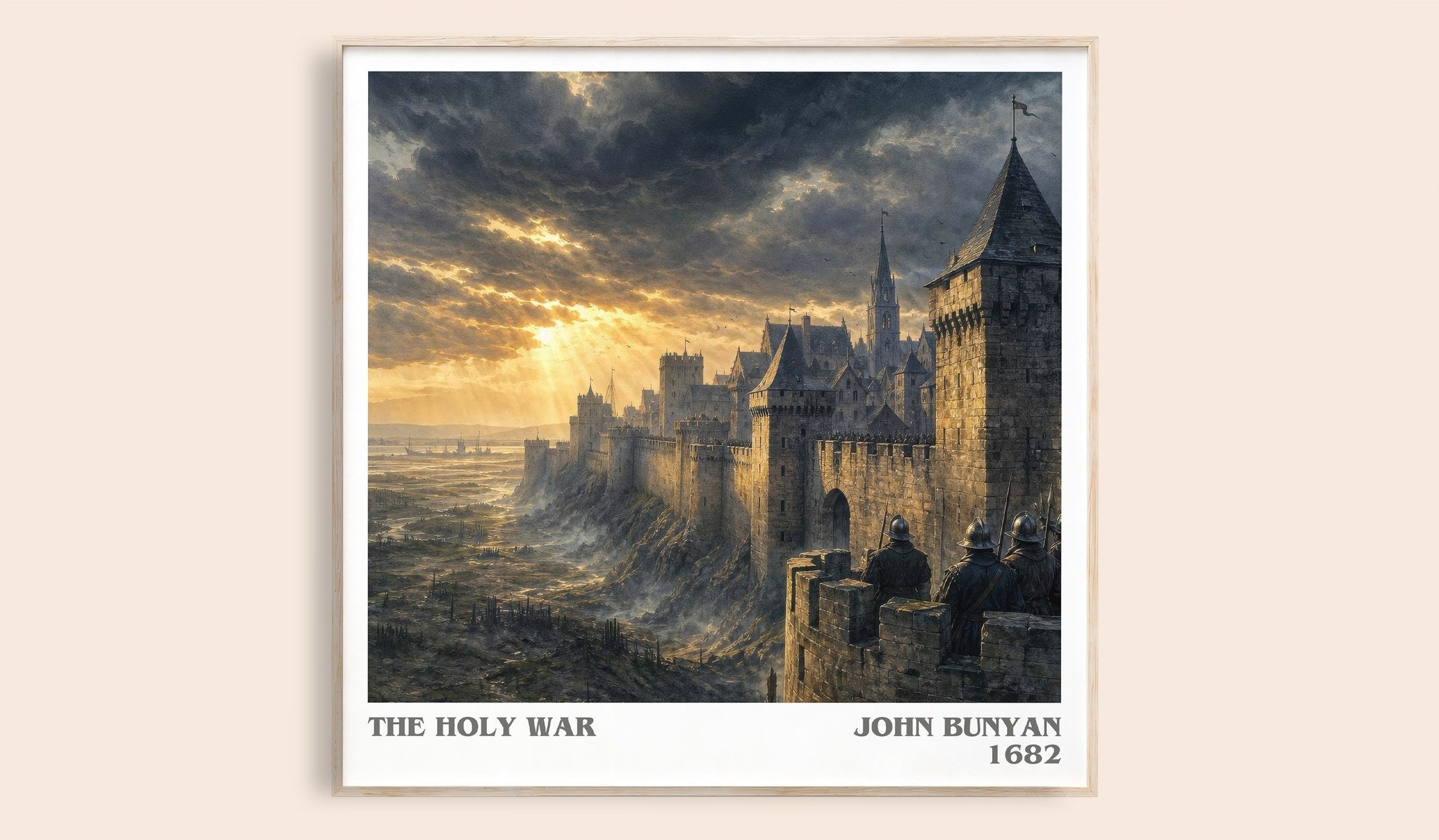 The holy war Literary Art Print by John Bunyan