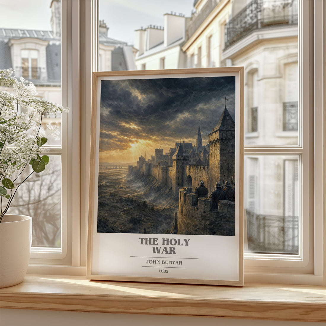 The holy war book cover poster colour and style options – John Bunyan book art