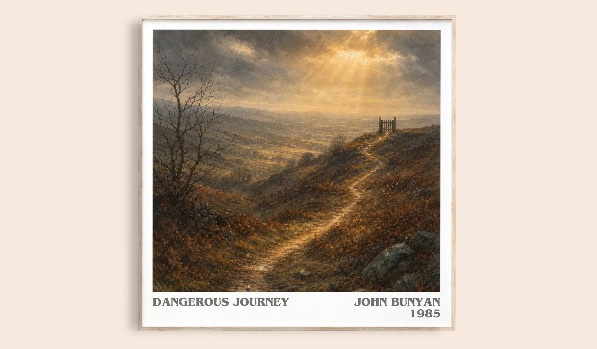 Dangerous journey Literary Art Print by John Bunyan
