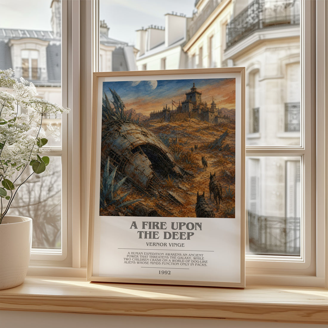 A Fire upon the Deep bookish poster colour and style options – Vernor Vinge book art