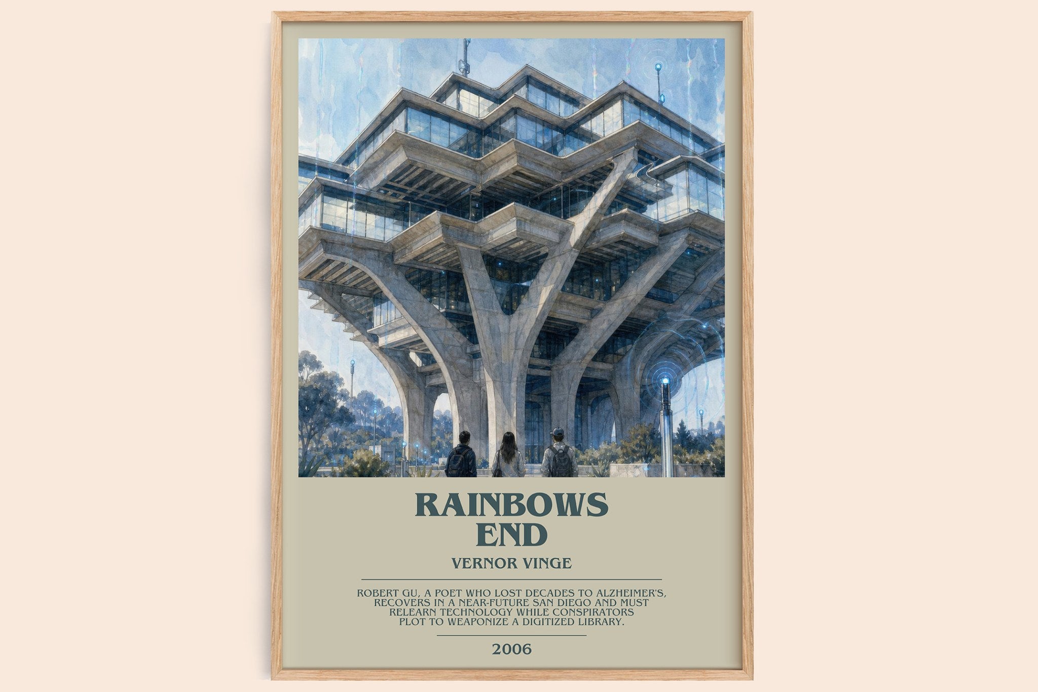 Rainbows End Bookish Wall Art by Vernor Vinge