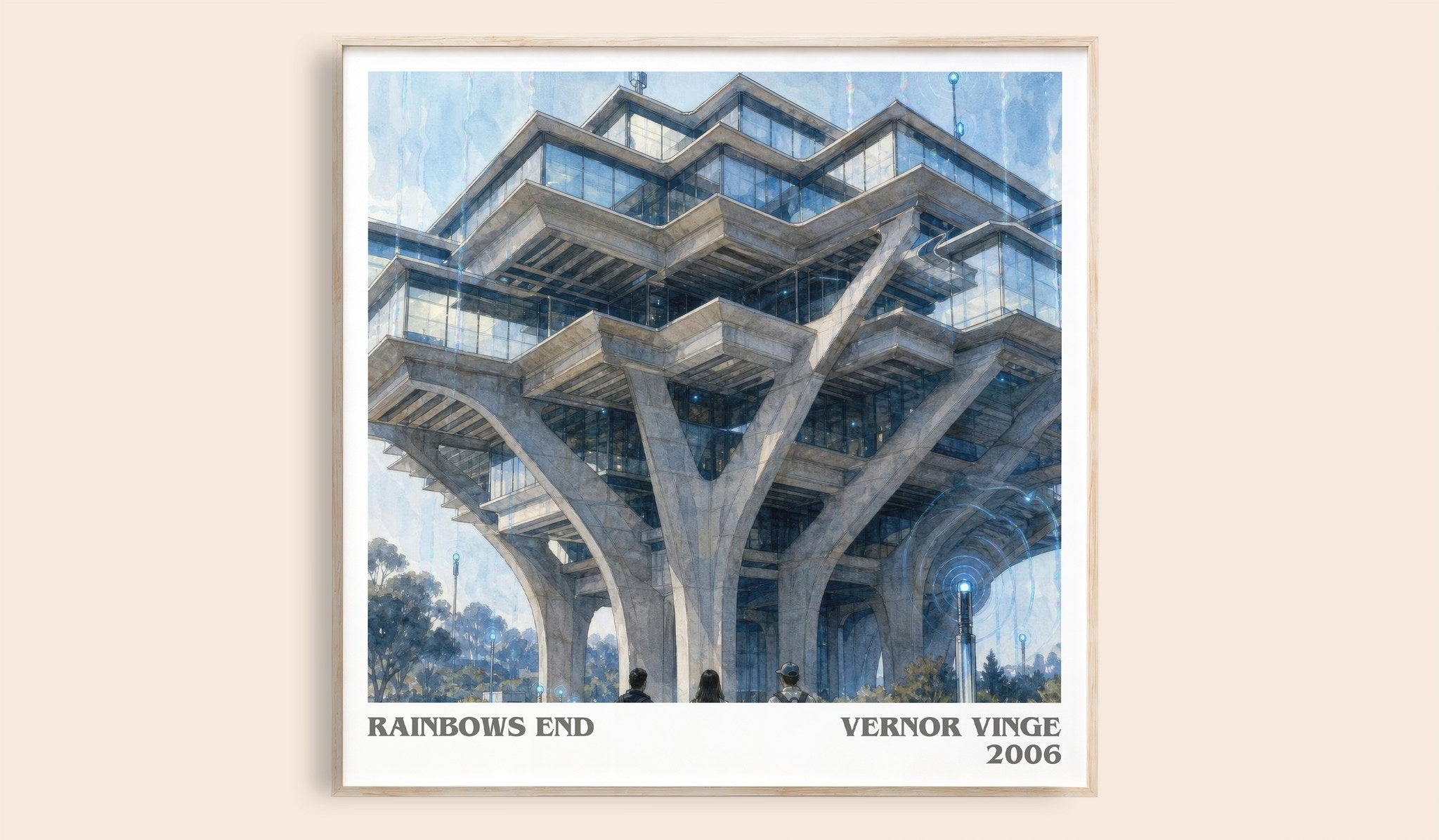 Rainbows End Literary Art Print by Vernor Vinge