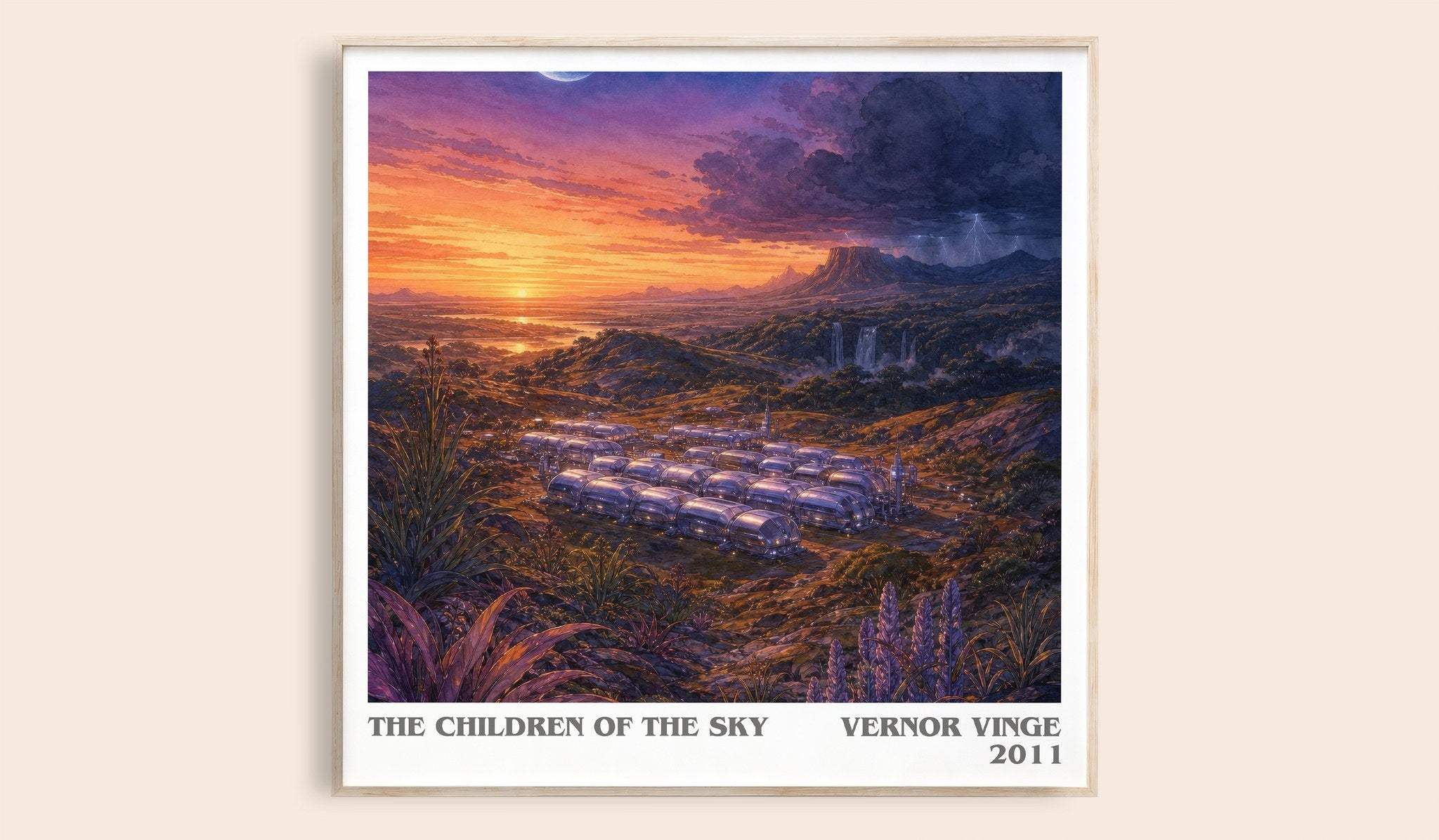 The children of the sky Literary Art Print by Vernor Vinge