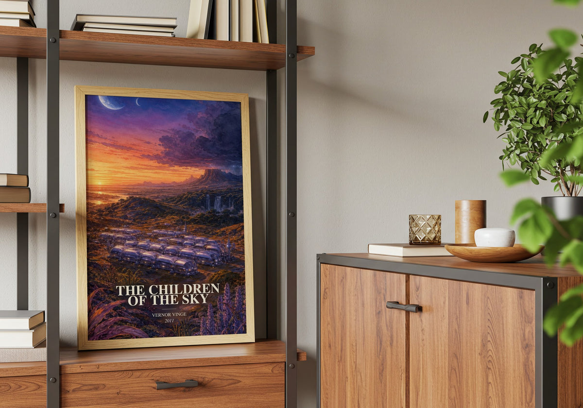 The children of the sky book watercolour illustration paper finish options – matte satin gloss