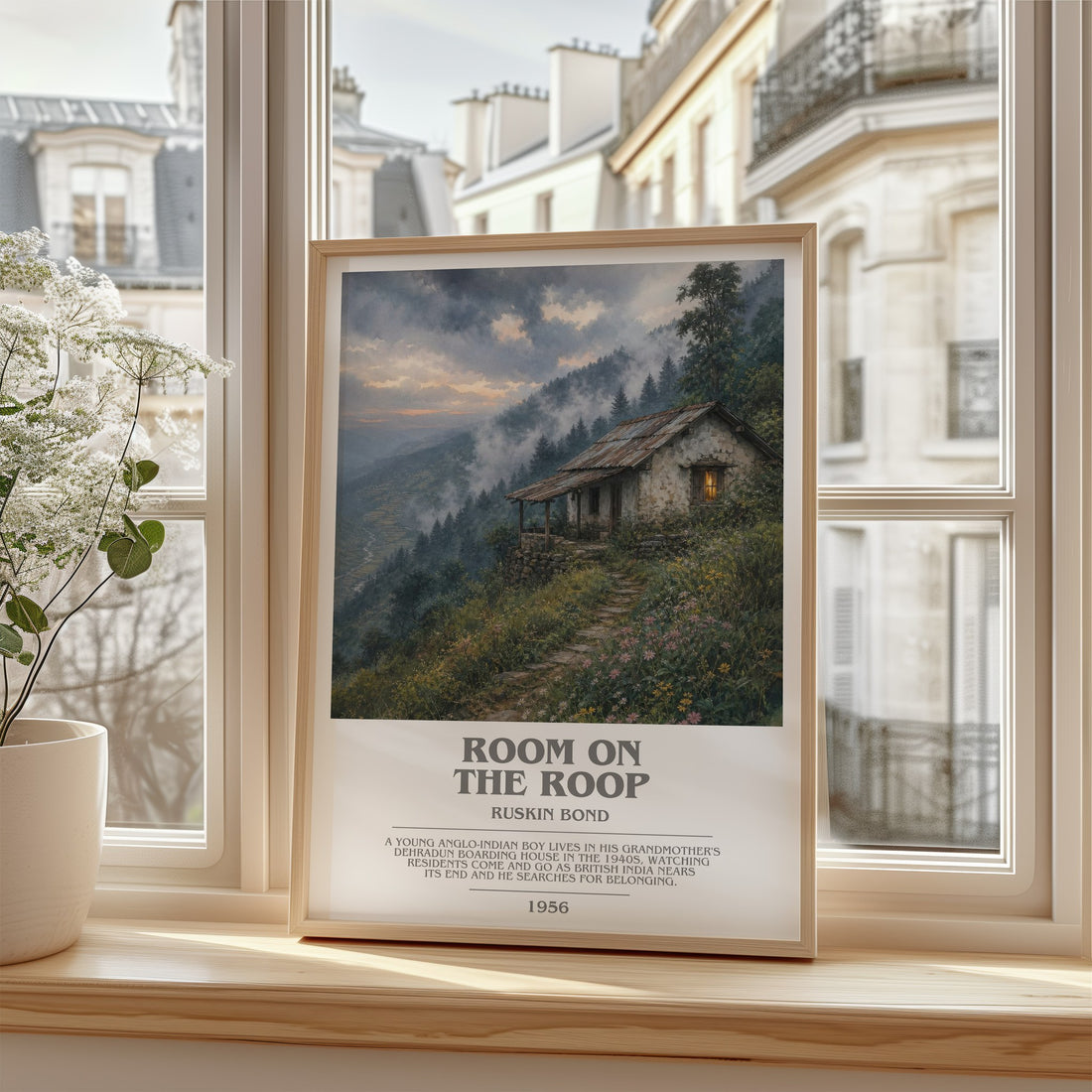 Room On the Roop bookish poster colour and style options – Ruskin Bond book art