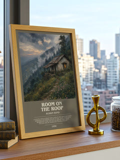 Room On the Roop bookish print framed by window – literary home decor