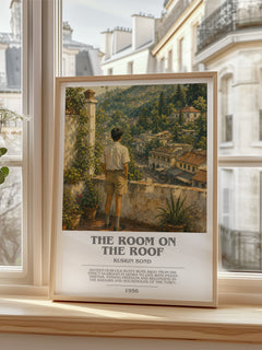 The Room On The Roof bookish poster colour and style options – Ruskin Bond book art